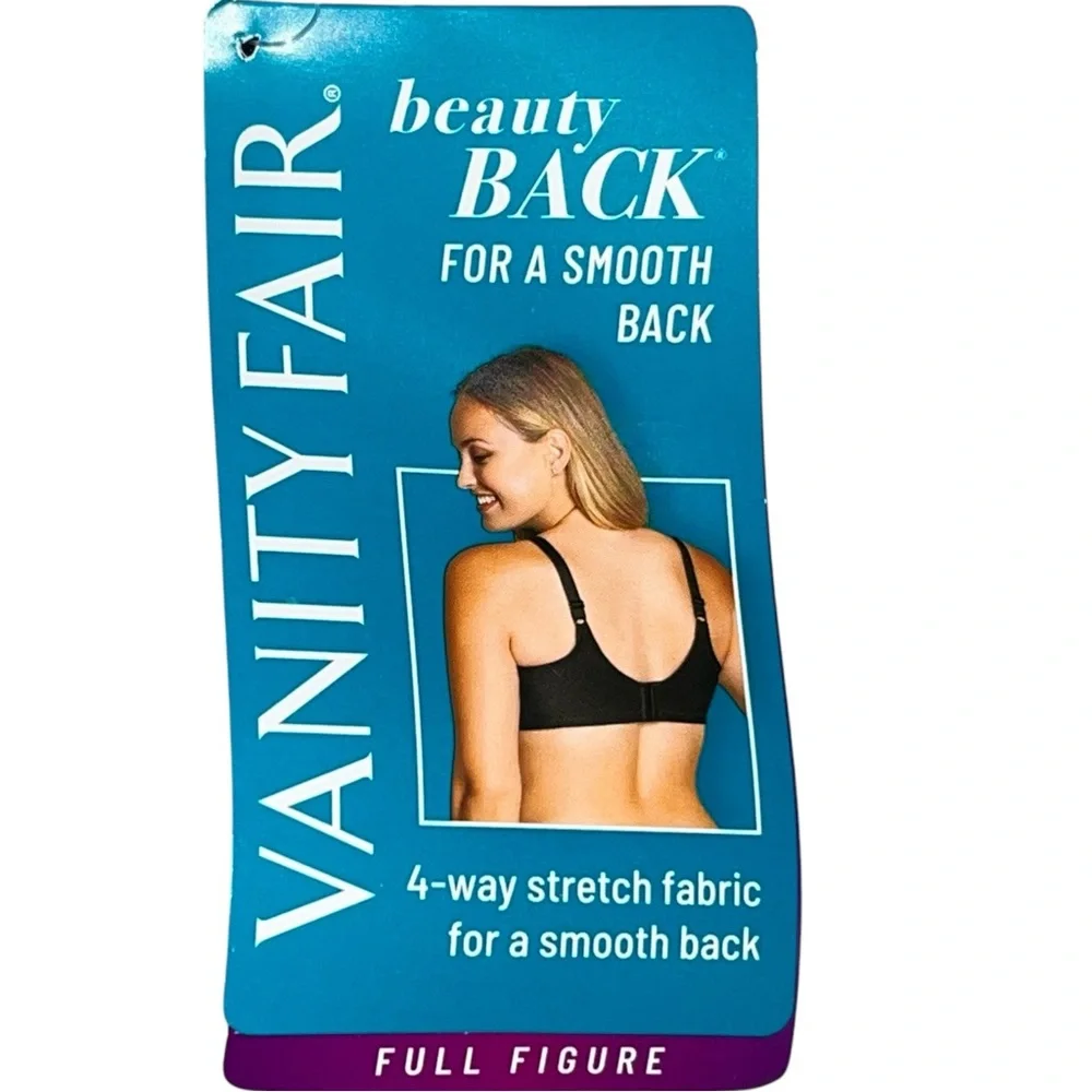 NEW Vanity Fair Navy Blue Full Figure Wireless Bea size 44D Style 71380